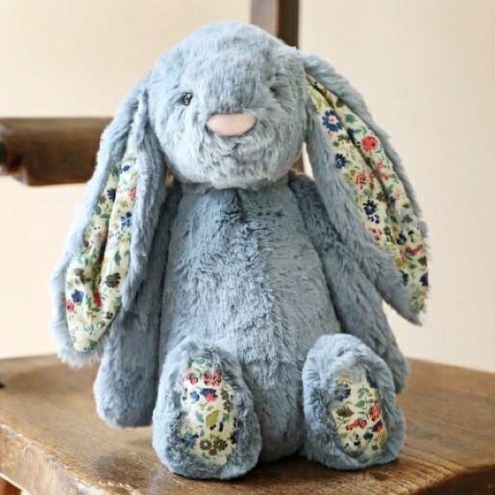 NWT Retired Jellycat Small Dusky Blue Bunny